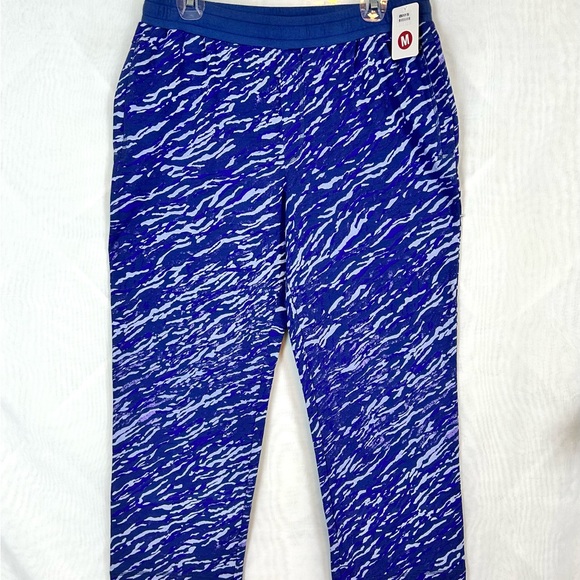 NWT QVC Isaac Mizrahi Blue Comfort pocket crop pants / Medium - Picture 2 of 12